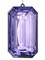 MTX67416 9" Acrylic Emerald Cut Precious Gem Ornament - Choose from Stunning Colors